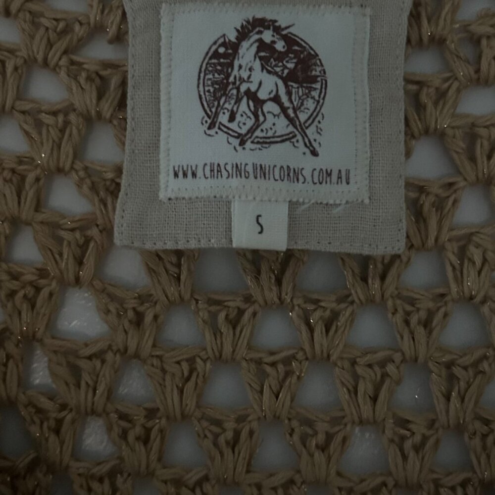 Chasing Unicorns Chelsea Morning Crochet Mini Dress with Slip - Picture 5 of 6
